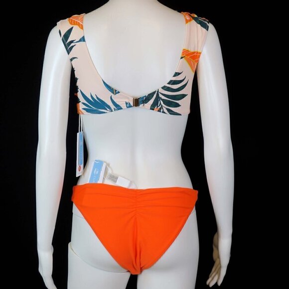 Cupshe Floral Knot Bikini Top Cheeky Swimsuit - Picture 4 of 5